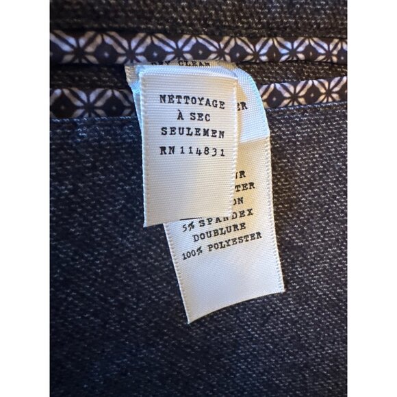 NWT Con.Struct Silvadur Slim Fit Knit Stretch Blazer XL Black Polyester Spandex - Picture 6 of 8